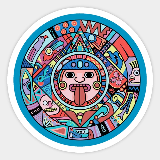 Prehispanic Sticker by Blanquiurris